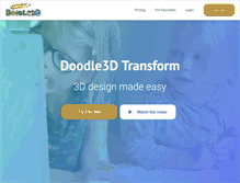 Tablet Screenshot of doodle3d.com